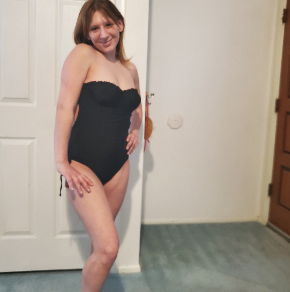 Black 'Tube' monokini
